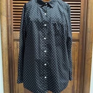 Black Polka Dot Men's Shirt